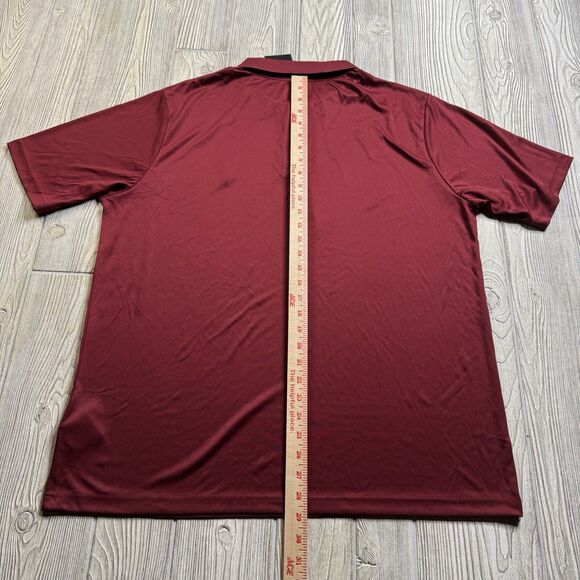 Arizona State Sun Devils Logo Performance Polo Men’s XL Maroon Captivating New - Picture 8 of 9